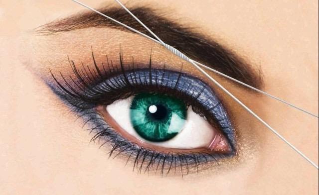 Eyebrow threading